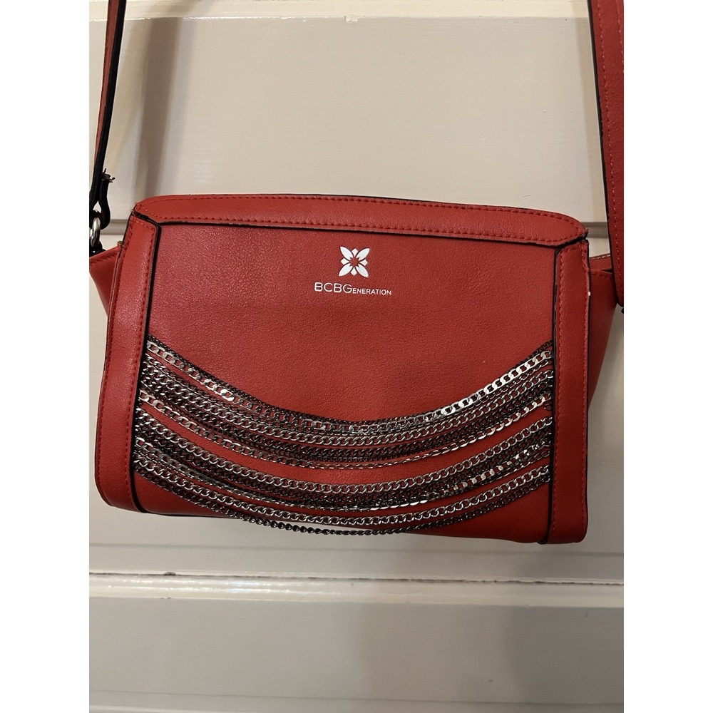 BCBG BCBGeneration Cinnabar Milena Crossbody Small Purse Bag Red MSRP $98 9x6.5